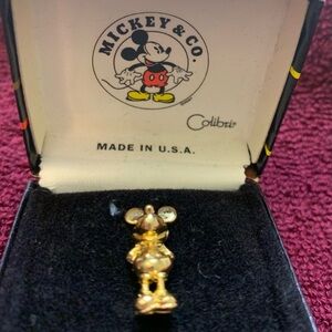 Colibri Gold Mickey Mouse Brooch